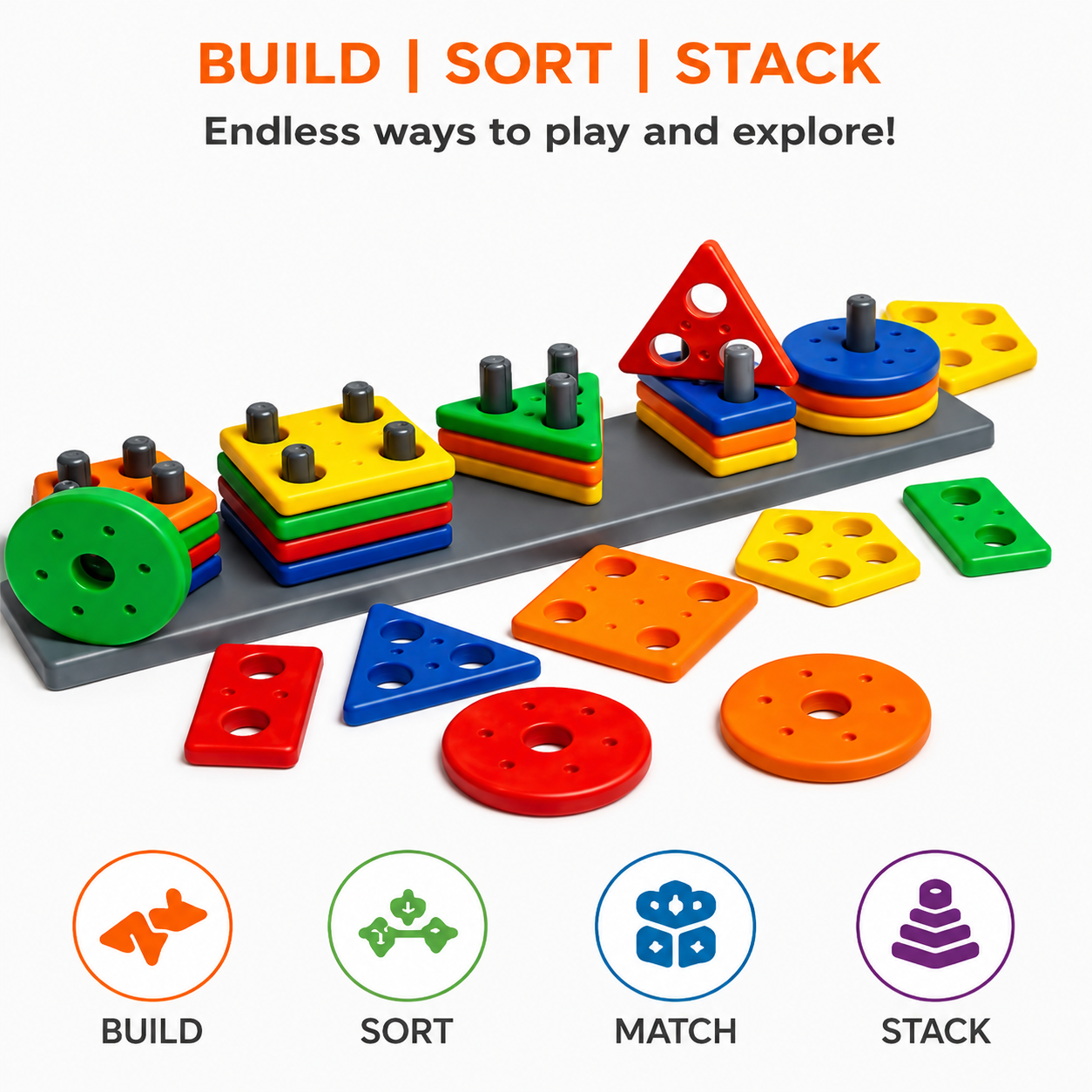 Help Your Child Learn Shapes, Colours & Problem Solving Through Play