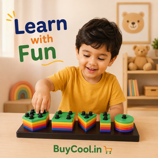 Shape Sorting Toy for Kids (Ages 2-7) | Montessori Learning Toy | Boosts Fine Motor Skills &amp; Problem Solving