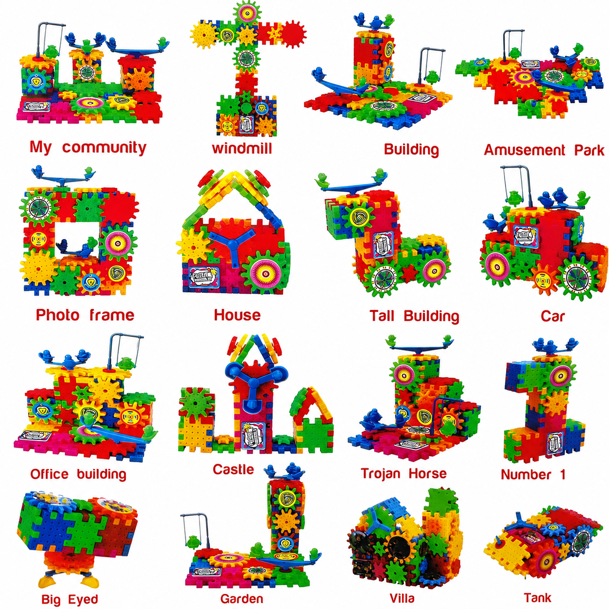 Building Block Kit-Gear Box Educational Toy for Kids